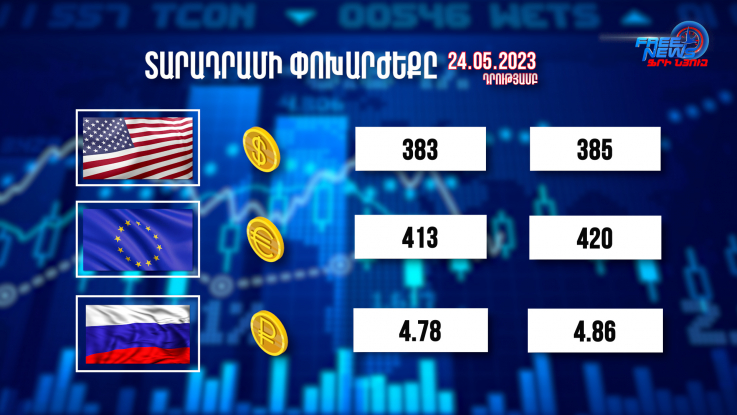 Տարադրամի փոխարժեքը, բիզնես լուրեր. 24.05.2023