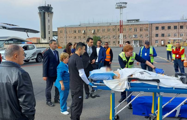 Արցախում պայթյունից տուժած մեկ քաղաքացու տեղափոխել են Իսպանիա՝ բուժումը շարունակելու համար