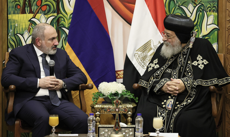 Փաշինյանը հանդիպել է Ղպտի ուղղափառ եկեղեցու առաջնորդի հետ