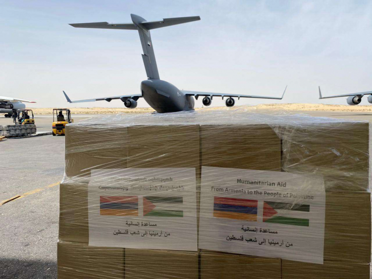 Հայաստանի կողմից Գազային ուղարկած մարդասիրական օգնությունը Եգիպտոսում է