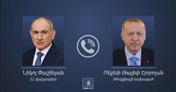 Նիկոլ Փաշինյանը հեռախոսազրույց է ունեցել Էրդողանի հետ