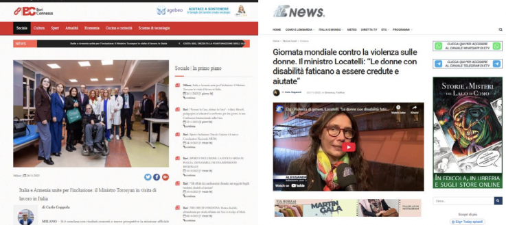 Իտալական ԶԼՄ-ներն անդրադարձել են Արսեն Թորոսյանի այցին Իտալիա ՝ ընդգծելով երկու երկրների համագործակցության կարևորությունը