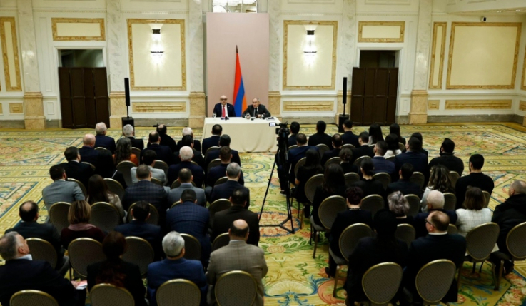 Նիկոլ Փաշինյանի հանդիպումը` Սանկտ Պետերբուրգի հայ համայնքի ներկայացուցիչների հետ