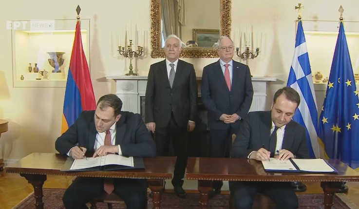 Հունաստանի նախագահի նստավայրում տեղի է ունեցել Հայաստանի հետ փոխըմբռնման հուշագրի ստորագրման արարողություն