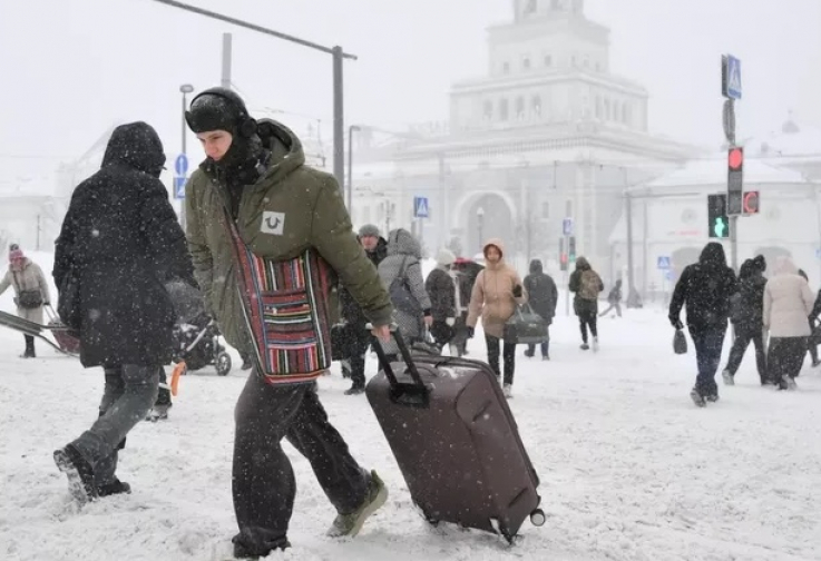 Մոսկվայում առատ ձյուն է տեղացել